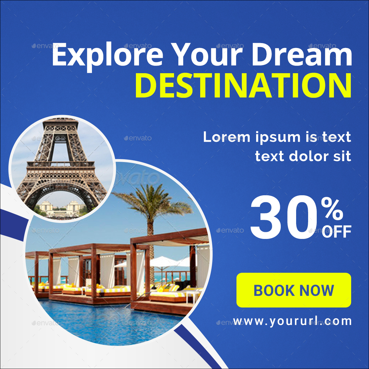 Tours & Travels Banners Bundle 7 Sets 126 Banners by Hyov GraphicRiver